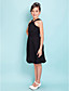 Sheath/Column Straps Knee-length Chiffon Junior Bridesmaid Dress