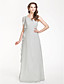  A-line One Shoulder Floor-length Chiffon Bridesmaid Dress