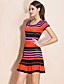  ts heller Streifen Wollkleid