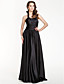  Sheath/Column Halter Floor-length Stretch Satin Bridesmaid Dress