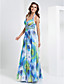  Sheath/Column Halter Floor-length Chiffon Evening Dress