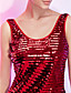  Sheath/Column Scoop Short/Mini Sequined Cocktail Dress