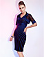  DOMITILLA - Robe de Cocktail Satin Tulle - Châle Inclus