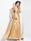  Sheath/ Column Straps Floor-length Charmeuse Evening Dress
