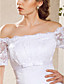  A-ligne carré train chapelle robe de satin désherbage