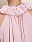  TS Ruffle High Neck Pleated Dress