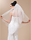  Two-tier Tulle With Pearls Fingertip Veil