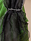  elegante, de organza con perlas y volantes ocasión especial chal / envoltura (más colores disponibles)