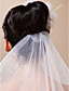  hermosa la punta del dedo capa de velo de novia