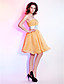  A-line Sweetheart Knee-length Organza Cocktail Dresses