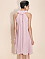  TS Ruffle High Neck Pleated Dress