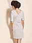  TS Side Pleated Sheath Dress