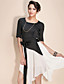  TS Asymmetrical Color Blocking  Dress