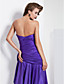  A-line Sweetheart Asymmetrical Taffeta And Charmeuse Evening Dress