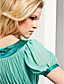 A-line Scoop Floor-length Chiffon And Stretch Satin Evening Dress