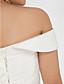  palla abito off-the-spalla cappella treno Chiffon plus size abito da sposa