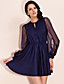  ts mangas abullonadas brillante vestido