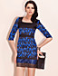  ts pizzo stampa banane tagliate vestito