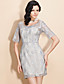  TS Simplicity Mid Sleeve Lace Dress