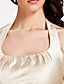  A-line Halter Short/Mini Satin Bridesmaid Dress