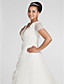  ALEXANDRIA - Vestido de Noiva em Organza (Tamanho Plus)