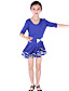  linda dancewear viscose vestido de dança latina para crianças mais cores