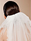  Two-tier Tulle Pencil Edge Fingertip Wedding Veil With Rhinestones (More Colors)