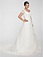  ALEXANDRIA - Vestido de Noiva em Organza (Tamanho Plus)