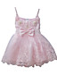  une ligne de bretelles spaghetti-genou-longueur robe de fille de fleur de coton
