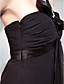  Sheath/ Column One Shoulder Floor-length Chiffon Over Stretch Satin Evening Dress