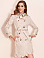  TS Embroidered Hem Long Coat