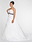  Ball Gown Sweetheart cappella treno Satin plus size abito da sposa