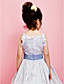  A-line Square Ankle-length Taffeta Flower Girl Dress