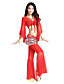  Dancewear Cystal Cotton/Tulle Belly Dance Top And Pant For Ladies More Colors