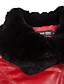  Dekbedden Gevuld met lange mouwen Rabbit Fur Collar Huwelijk / Office Lambskin Leather Coat (Meer kleuren)