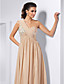  Sheath/Column One Shoulder Floor-length Chiffon Evening Dress