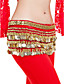  poliéster dancewear com 338 moedas de ouro lenço barriga dança hip para senhoras mais cores