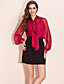  TS Dramatic Puff Sleeve Chiffon Blouse Shirt