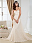  Trumpet/Mermaid Sweetheart Court Train Lace Wedding Dress With A Wrap