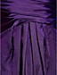  A-Line V-Neck knee-lunghezza raso stretch criss abito da cocktail croce