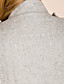  TS Asymmetrical Zipper Tweed Cloak Trench Coat