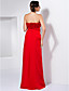  Sheath/Column Sweetheart Floor-length Chiffon Evening Dress