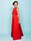  A-line Spaghetti Straps  Floor-length Satin Junior Bridesmaid Dress