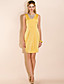 TS Lace Decorate Neck Pleats Dress