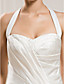  Trumpet/Mermaid Halter  Court Train Satin  Wedding Dress
