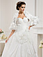  Ball Gown Sweetheart  Chapel Train Taffeta  Wedding Dress With A Wrap