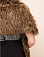  Elegant Long-Haired Faux Fox Fur Party / Evening Shawl / Wrap