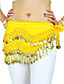  Dancewear Chiffon With 128 Copper Coins Belly Dance Hip Scarf for Ladies More Colors