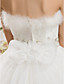  Ball Gown High Neck  Court Train Organza Wedding Dress