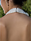  Sheath/ Column Halter Floor-length Chiffon Wedding Dress